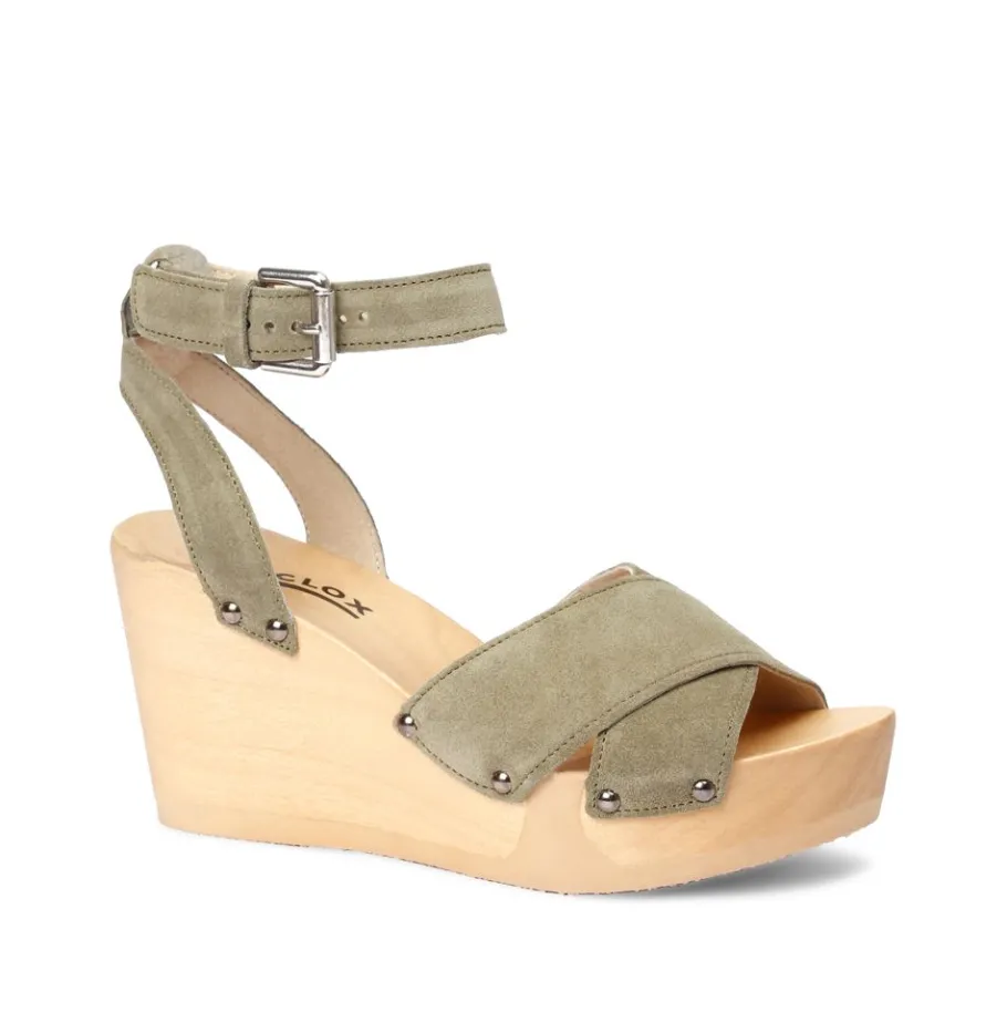 SOFTCLOX Abbie Kaschmir Khaki (Natur)-Frau Sandaletten