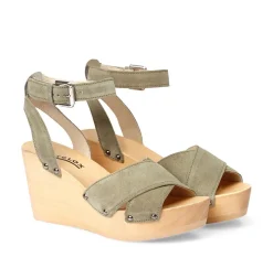 SOFTCLOX Abbie Kaschmir Khaki (Natur)-Frau Sandaletten