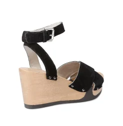 SOFTCLOX Abbie Kaschmir Schwarz (Hazelnut)-Frau Sandaletten