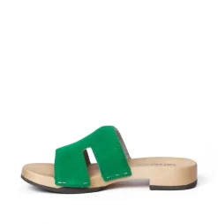 SOFTCLOX Blida Kaschmir Fashiongreen (Hazelnut)-Frau Pantoletten