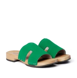 SOFTCLOX Blida Kaschmir Fashiongreen (Hazelnut)-Frau Pantoletten