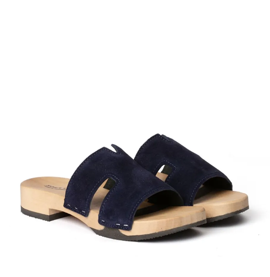 SOFTCLOX Blida Kaschmir Midnight (Hazelnut)-Frau Pantoletten