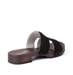 SOFTCLOX Blida Kaschmir Schwarz (Dunkel)-Frau Pantoletten