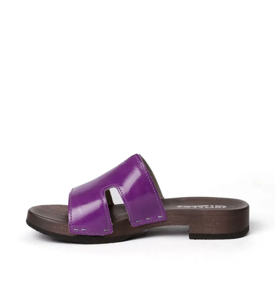 SOFTCLOX Blida Lack Lila (Dunkel)-Frau Pantoletten