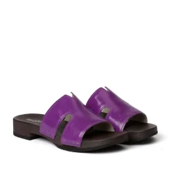 SOFTCLOX Blida Lack Lila (Dunkel)-Frau Pantoletten