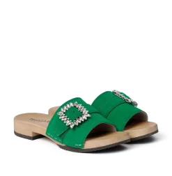 SOFTCLOX Blomma Kaschmir Fashiongreen (Hazelnut)-Frau Pantoletten