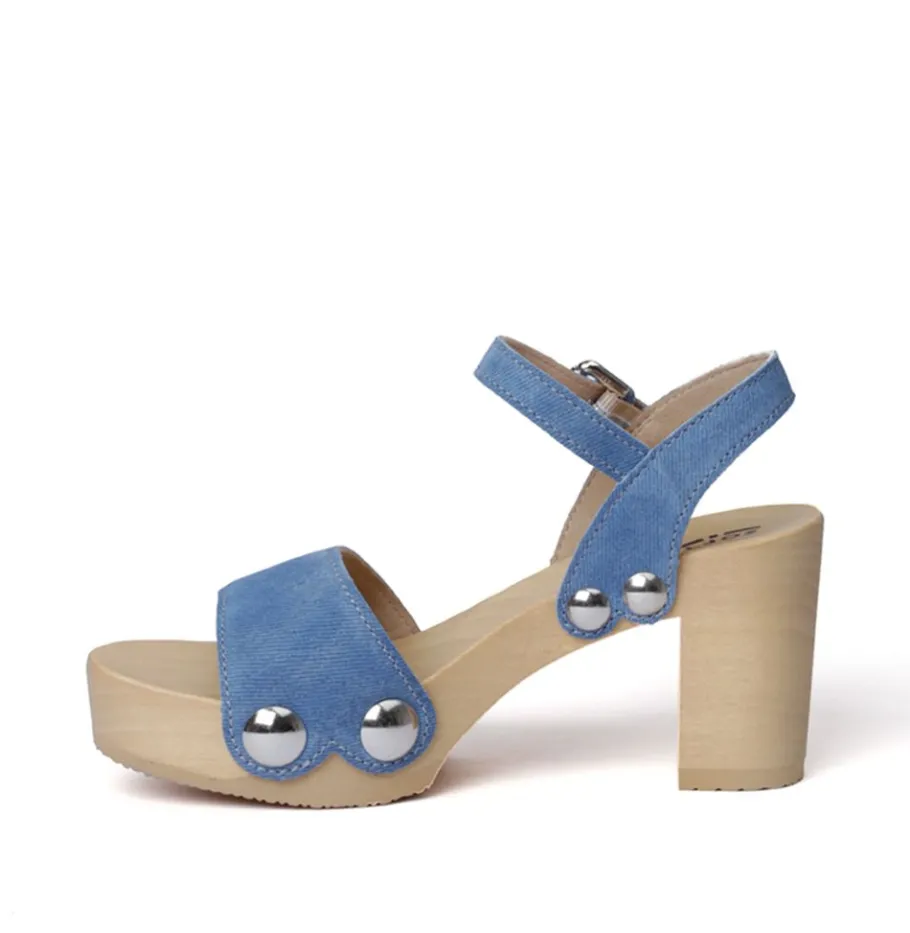 SOFTCLOX Eilyn Jeanslook Blau (Natur)-Frau Sandaletten