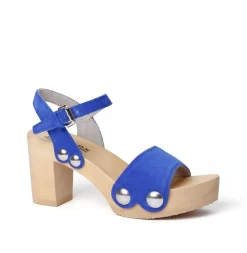 SOFTCLOX Eilyn Kaschmir Blue Orchid (Natur)-Frau Sandaletten