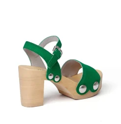 SOFTCLOX Eilyn Kaschmir Fashiongreen (Natur)-Frau Sandaletten