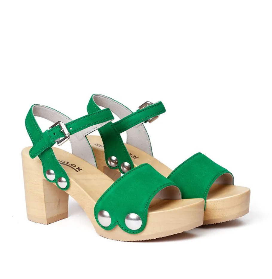 SOFTCLOX Eilyn Kaschmir Fashiongreen (Natur)-Frau Sandaletten