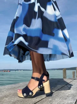 SOFTCLOX Eilyn Kaschmir Midnight (Hazelnut)-Frau Sandaletten