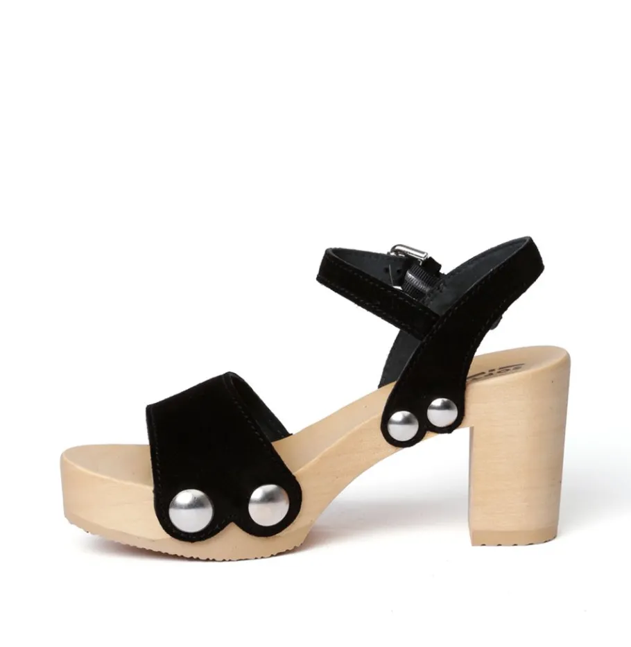 SOFTCLOX Eilyn Kaschmir Schwarz (Natur)-Frau Sandaletten