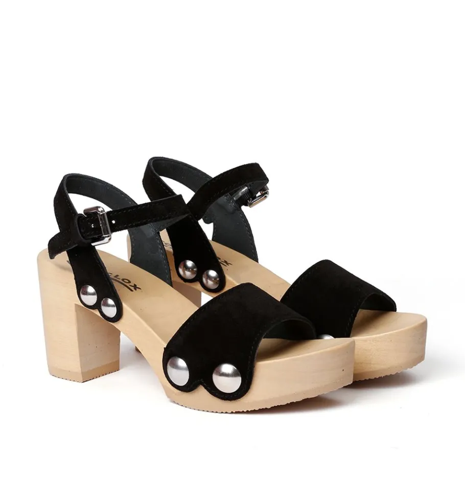 SOFTCLOX Eilyn Kaschmir Schwarz (Natur)-Frau Sandaletten