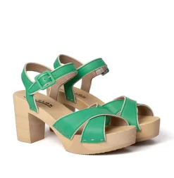 SOFTCLOX Ellis Nappa Jadegrun (Natur)-Frau Sandaletten