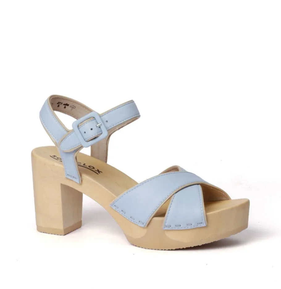 SOFTCLOX Ellis Nappa Powder Blue (Natur)-Frau Sandaletten