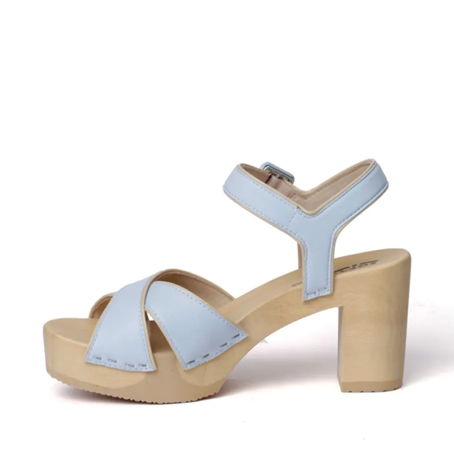 SOFTCLOX Ellis Nappa Powder Blue (Natur)-Frau Sandaletten