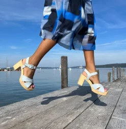 SOFTCLOX Ellis Nappa Powder Blue (Natur)-Frau Sandaletten