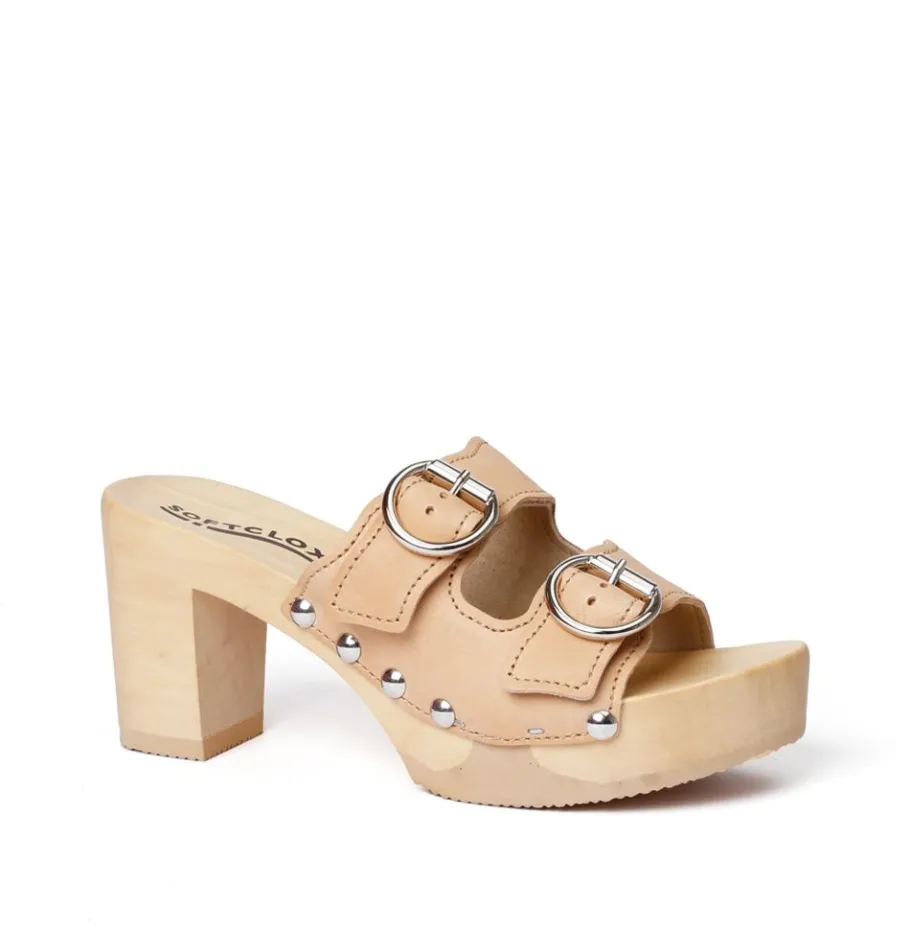 SOFTCLOX Evi Buttero Sahara (Natur)-Frau Pantoletten