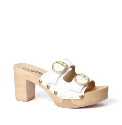 SOFTCLOX Evi Buttero Weis (Natur)-Frau Pantoletten