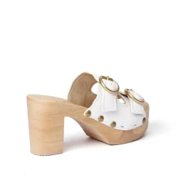 SOFTCLOX Evi Buttero Weis (Natur)-Frau Pantoletten