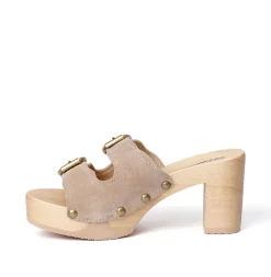 SOFTCLOX Evi Kaschmir Taupe (Natur)-Frau Pantoletten