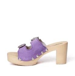 SOFTCLOX Evi Kaschmir Violett (Natur)-Frau Pantoletten
