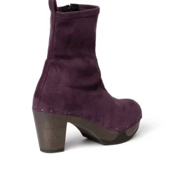 SOFTCLOX Fabia Vegan Velourseffekt Viola (Dunkel)-Frau Stiefeletten