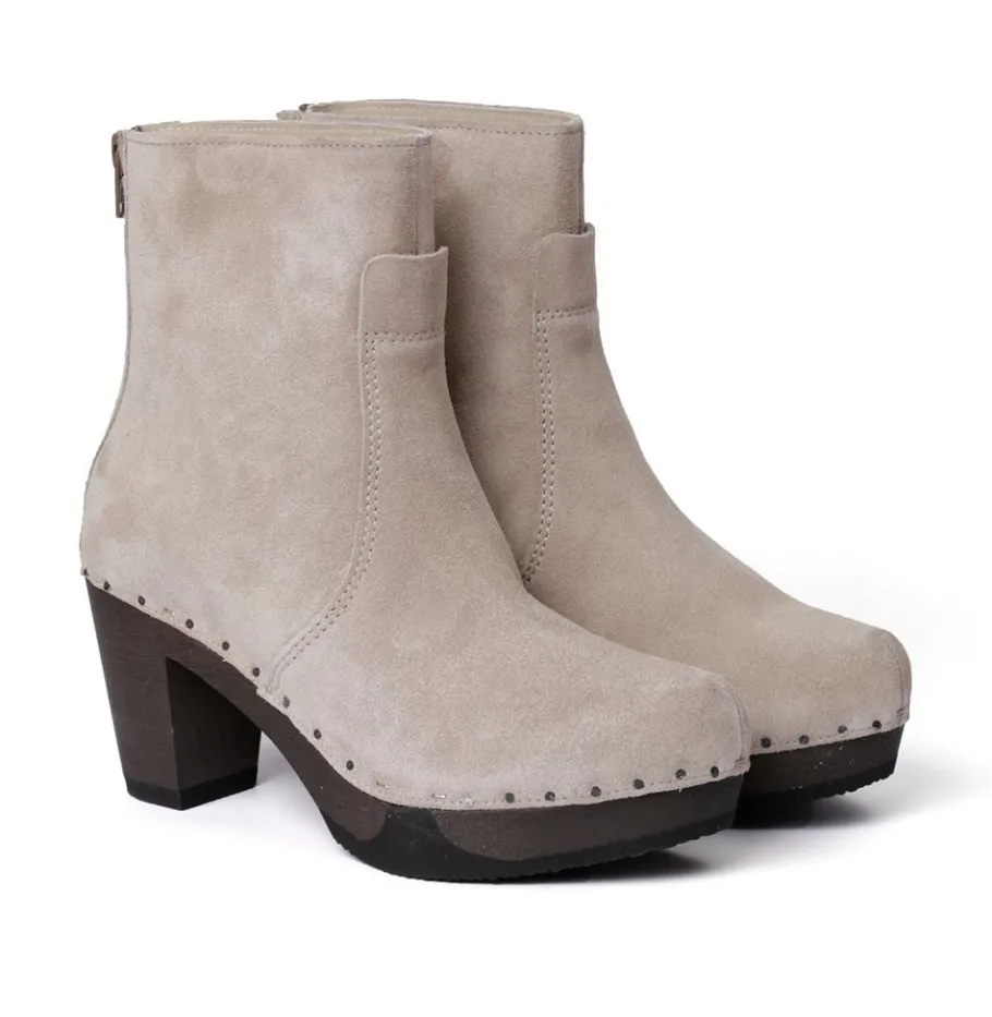 SOFTCLOX Franka Kaschmir Taupe (Dunkel)-Frau Stiefeletten