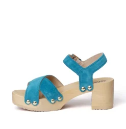 SOFTCLOX Hanka Kaschmir Pacificgreen (Natur)-Frau Sandaletten