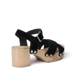 SOFTCLOX Hanka Kaschmir Schwarz (Natur)-Frau Sandaletten