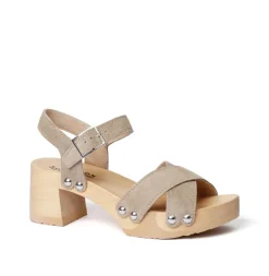 SOFTCLOX Hanka Kaschmir Taupe (Natur)-Frau Sandaletten