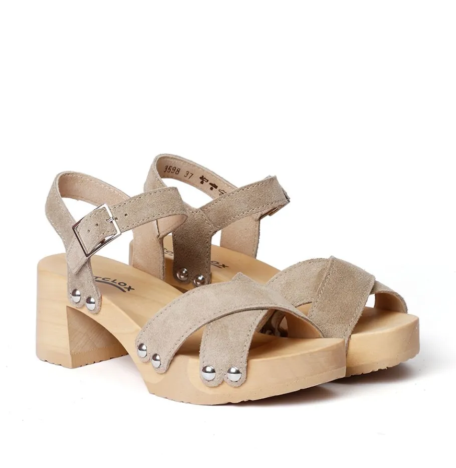 SOFTCLOX Hanka Kaschmir Taupe (Natur)-Frau Sandaletten