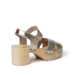 SOFTCLOX Hanka Perlato Gold (Natur)-Frau Sandaletten