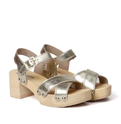 SOFTCLOX Hanka Perlato Gold (Natur)-Frau Sandaletten