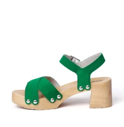 SOFTCLOX Hanne Kaschmir Fashiongreen (Natur)-Frau Sandaletten