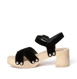 SOFTCLOX Hanne Kaschmir Schwarz (Natur)-Frau Sandaletten