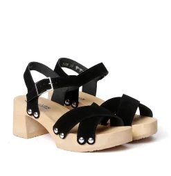 SOFTCLOX Hanne Kaschmir Schwarz (Natur)-Frau Sandaletten