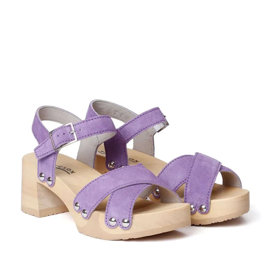 SOFTCLOX Hanne Kaschmir Violett (Natur)-Frau Sandaletten