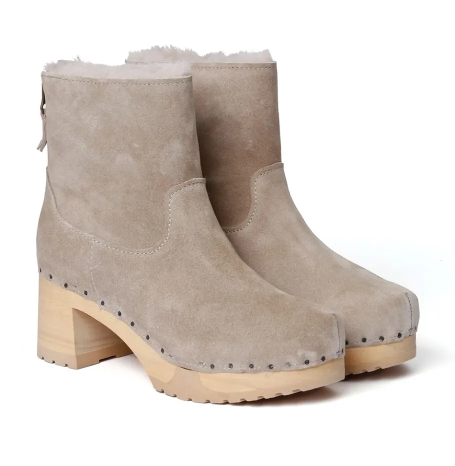 SOFTCLOX Happy Kaschmir/Lf Taupe (Natur)-Frau Stiefeletten