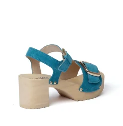 SOFTCLOX Harriet Kaschmir Pacificgreen (Natur)-Frau Sandaletten