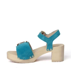 SOFTCLOX Harriet Kaschmir Pacificgreen (Natur)-Frau Sandaletten