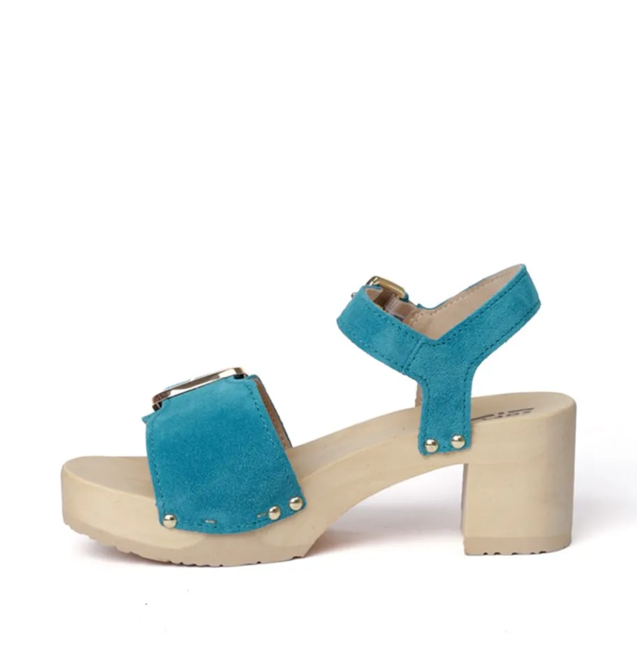 SOFTCLOX Harriet Kaschmir Pacificgreen (Natur)-Frau Sandaletten