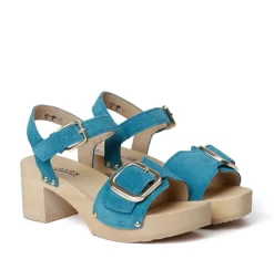 SOFTCLOX Harriet Kaschmir Pacificgreen (Natur)-Frau Sandaletten