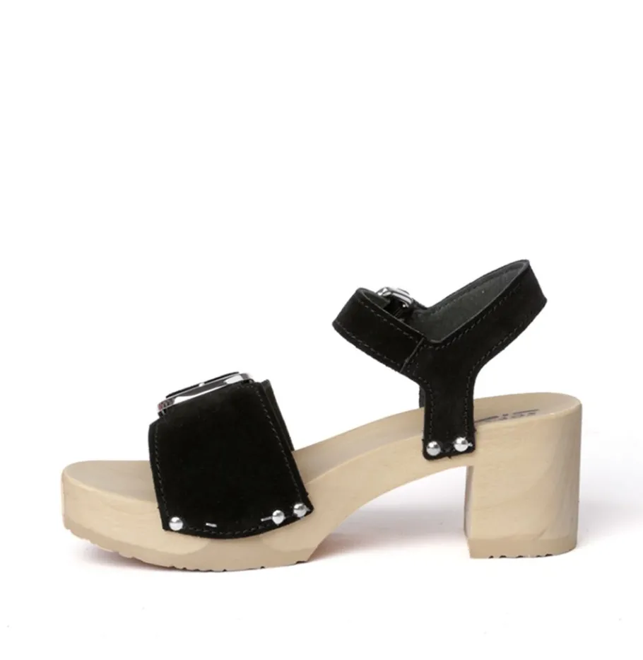 SOFTCLOX Harriet Kaschmir Schwarz (Natur)-Frau Sandaletten