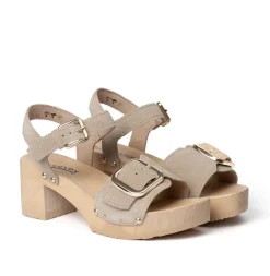 SOFTCLOX Harriet Kaschmir Taupe (Natur)-Frau Sandaletten