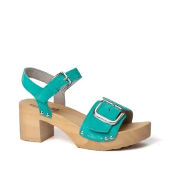 SOFTCLOX Harriet Kaschmir Turkis (Natur)-Frau Sandaletten