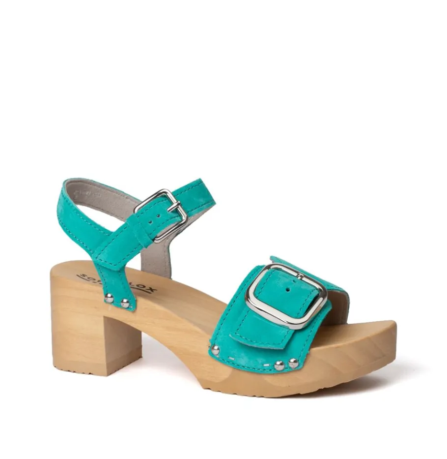 SOFTCLOX Harriet Kaschmir Turkis (Natur)-Frau Sandaletten