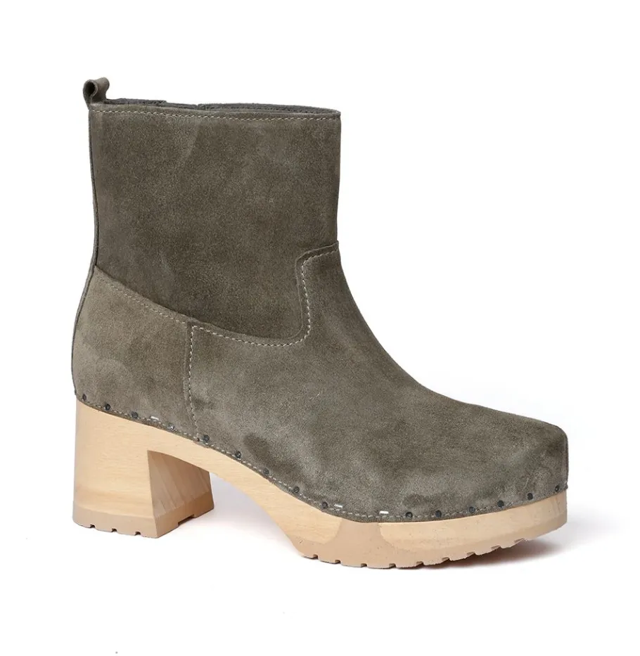 SOFTCLOX Hazel Kaschmir Oliv (Natur)-Frau Stiefeletten