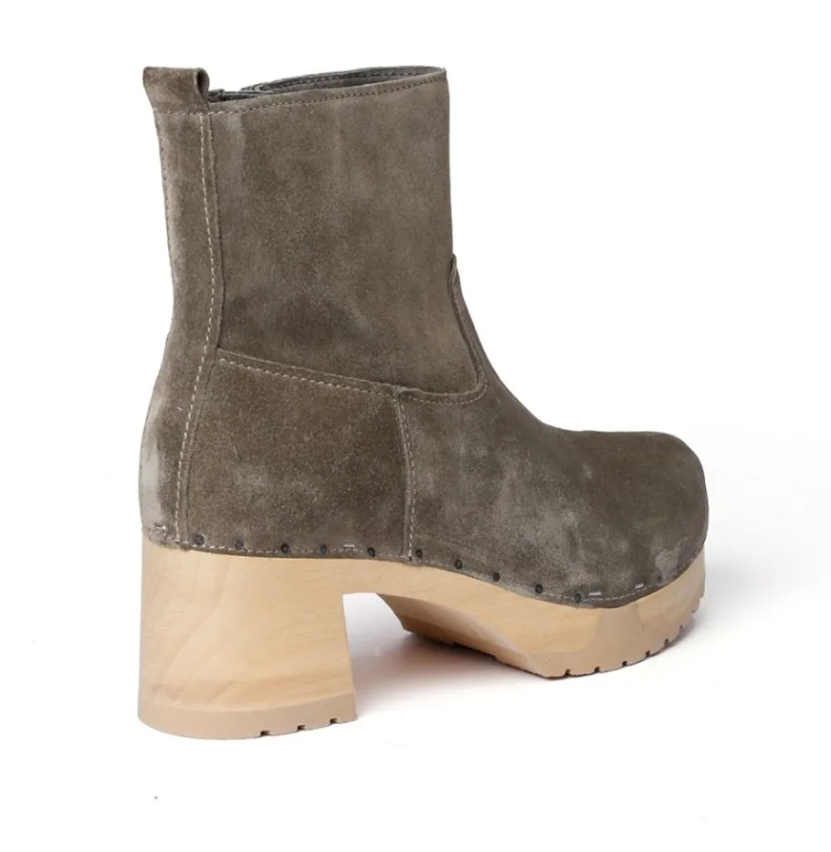 SOFTCLOX Hazel Kaschmir Oliv (Natur)-Frau Stiefeletten