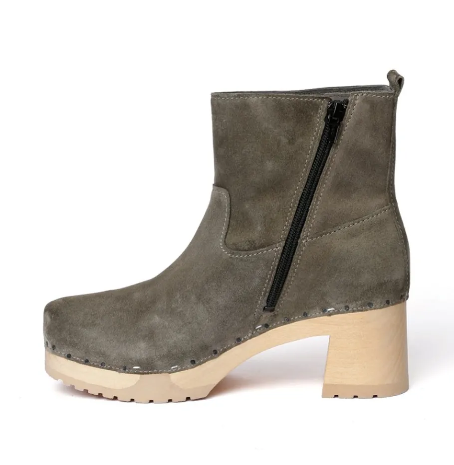 SOFTCLOX Hazel Kaschmir Oliv (Natur)-Frau Stiefeletten